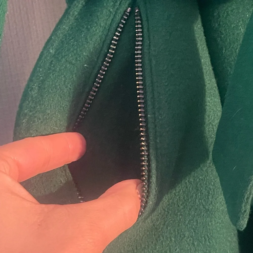 BCBGMaxAzria green wool blend coat - Picture 12 of 15